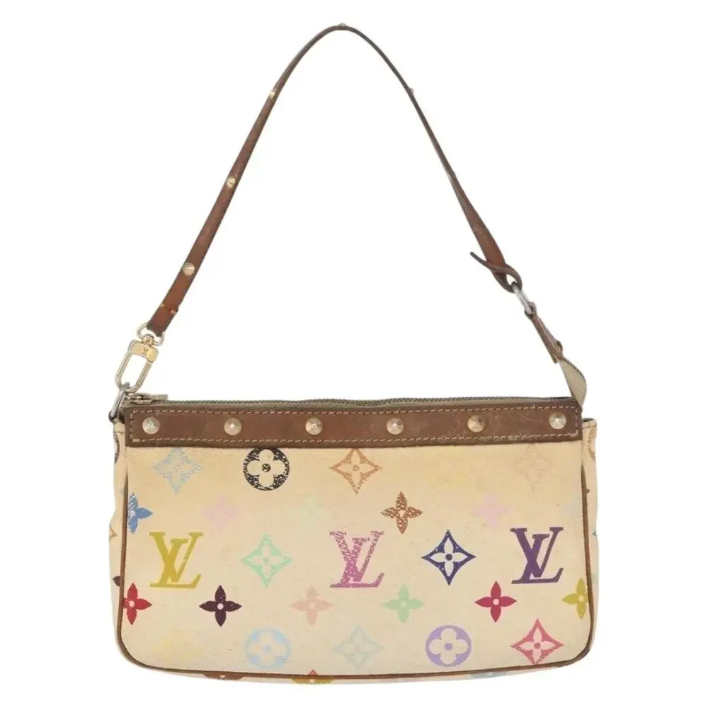 Louis Vuitton Monogram Multicolor Pochette Accessoires Pouch White